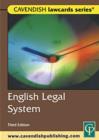 Image for Cavendish: English Legal System Lawcards