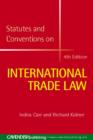 Image for Statutes and Conventions on International Trade