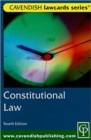 Image for Cavendish: Constitutional Lawcards 4/e