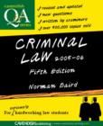 Image for Criminal Law Q&amp;A 2005-2006
