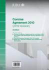 Image for RIBA Concise Agreement 2010 (2012 Revision): Architect (Pack of 10)