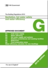Image for The Building Regulations 2010 : Approved document G: Sanitation, hot water and water efficiency