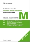 Image for The Building Regulations 2010 : Approved document M: Access to and use of buildings, Vol. 2: Buildings other than dwellings
