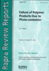 Image for Failure of Polymer Products Due to Photo-oxidation