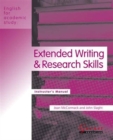 Image for Extended writing &amp; research skills: Instructor&#39;s manual : Instructor&#39;s Manual