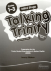 Image for Talking Trinity  : preparation for the Trinity graded examinations in spoken English (GESE)Initial stage: Teacher&#39;s book : Grades 1-3
