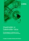 Image for Shareholder or stakeholder value  : the development of indicators for the control and measurement of performance