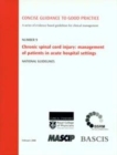 Image for Chronic spinal cord injury: management of patients in acute hospital settings : national guidelines.