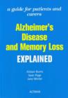 Image for Alzheimer&#39;s Disease and Memory Loss Explained