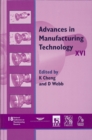 Image for Advances in Manufacturing Technology XVI - NCMR 2002