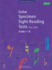 Image for Guitar Specimen Sight-Reading Tests, Grades 1-8