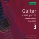 Image for Guitar Exam Pieces 2009 CD, ABRSM Grade 3
