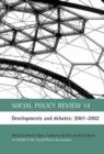 Image for Social Policy Review 14 : Developments and debates: 2001-2002