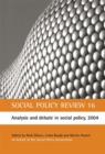 Image for Social policy review16 : No. 16