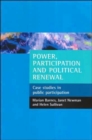 Image for Power, participation and political renewal