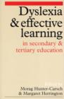 Image for Dyslexia and effective learning in secondary and tertiary education
