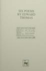 Image for Six Poems by Edward Thomas
