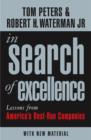 Image for In search of excellence  : lessons from America&#39;s best-run companies