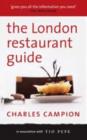 Image for Campion&#39;s London restaurant guide 2006-7