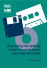 Image for Assessing the Quality of Open and Distance Learning Materials