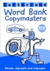 Image for Word bank copymasters  : blends, digraphs and trigraphs
