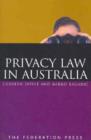 Image for Privacy Law in Australia