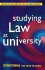 Image for Studying Law at University