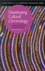 Image for Developing Cultural Criminology