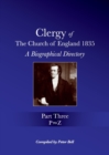Image for Clergy of the Church of England 1835 - Part Three : A Biographical Directory