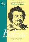 Image for Student Guide to Honore de Balzac