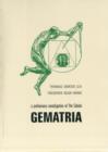 Image for Gematria : A Preliminary Investigation of the Cabala