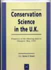 Image for Conservation Science in the UK