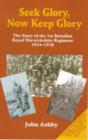 Image for Seek Glory, Now Keep Glory : The Story of the 1st Battalion Royal Warwickshire Regiment 1914-1918