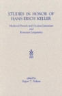 Image for Studies in Honor of Hans-Erich Keller : Medieval French and Occitan Literature and Romance Linguistics
