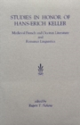 Image for Studies in Honor of Hans-Erich Keller