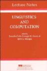 Image for Linguistics and Computation