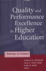 Image for Quality and Performance Excellence in Higher Education : Baldrige on Campus