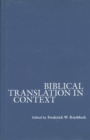 Image for Biblical Translation in Context