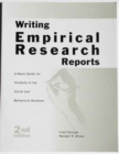 Image for Writing Empirical Research Reports : A Basic Guide for Students of the Social and Behavioral Sciences