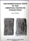 Image for Neo-Babylonian Texts in the Oriental Institute Collection