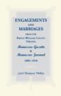 Image for Engagements and Marriages from the Prince William County, Virginia Manassas Gazette and Manassas Journal, 1885-1910