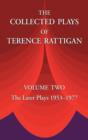 Image for The Collected Plays of Terence Rattigan : Volume Two the Later Plays 1953-1977
