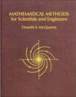 Image for Mathematical methods for physical scientists and engineers