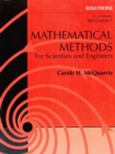 Image for Solutions manual to accompany Mathematical methods for scientists and engineers