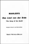Image for Mahler&#39;s &#39;Das Lied Von Der Erde&#39; (the Song of the Earth) - Analytical Aspects