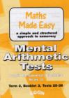 Image for Mental Arithmetic Tests Pupil Response Booklets Year 3 : Tests 25 - 36 : Year 3, Term 2, Booklet 3