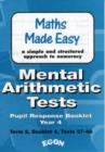 Image for Mental Arithmetic Tests Pupil Response Booklet Year 4 : Tests 37 - 48 : Year 4, Term 2, Book 4