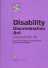 Image for Disability Discrimination Act - Access for All