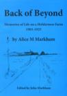 Image for Back of beyond  : memories of life on a Holderness farm, 1903-1925