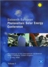 Image for Sixteenth European Photovoltaic Solar Energy Conference